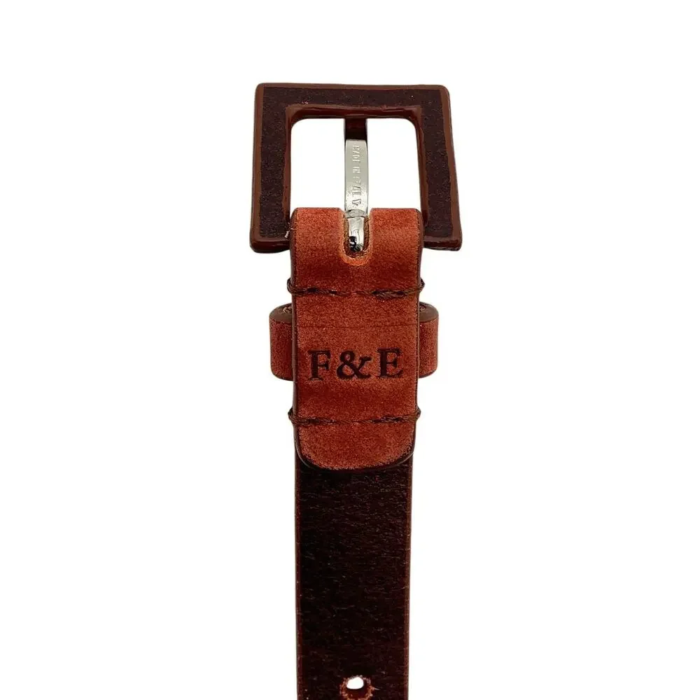 Frank & Eileen Suede Brown Cara Belt Size XS / S